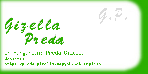 gizella preda business card